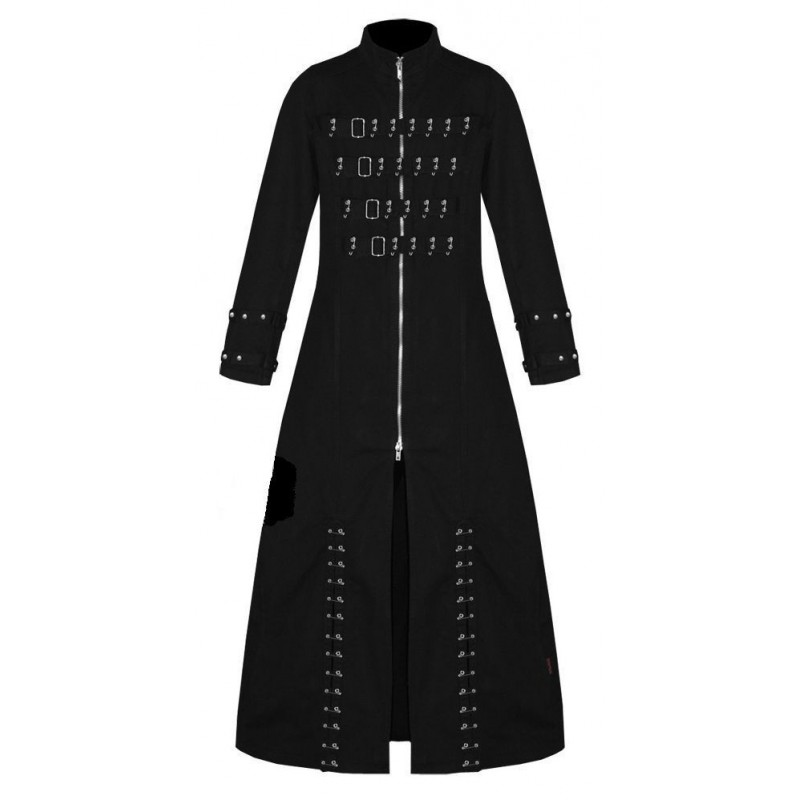 Mens Gothic Trench Coat Pinhead Hell Raiser Vampire Mens Long Coat